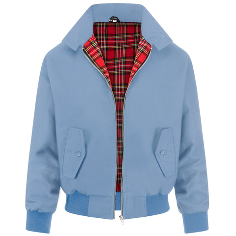 Mens Classic Harrington Jacket - Light Blue