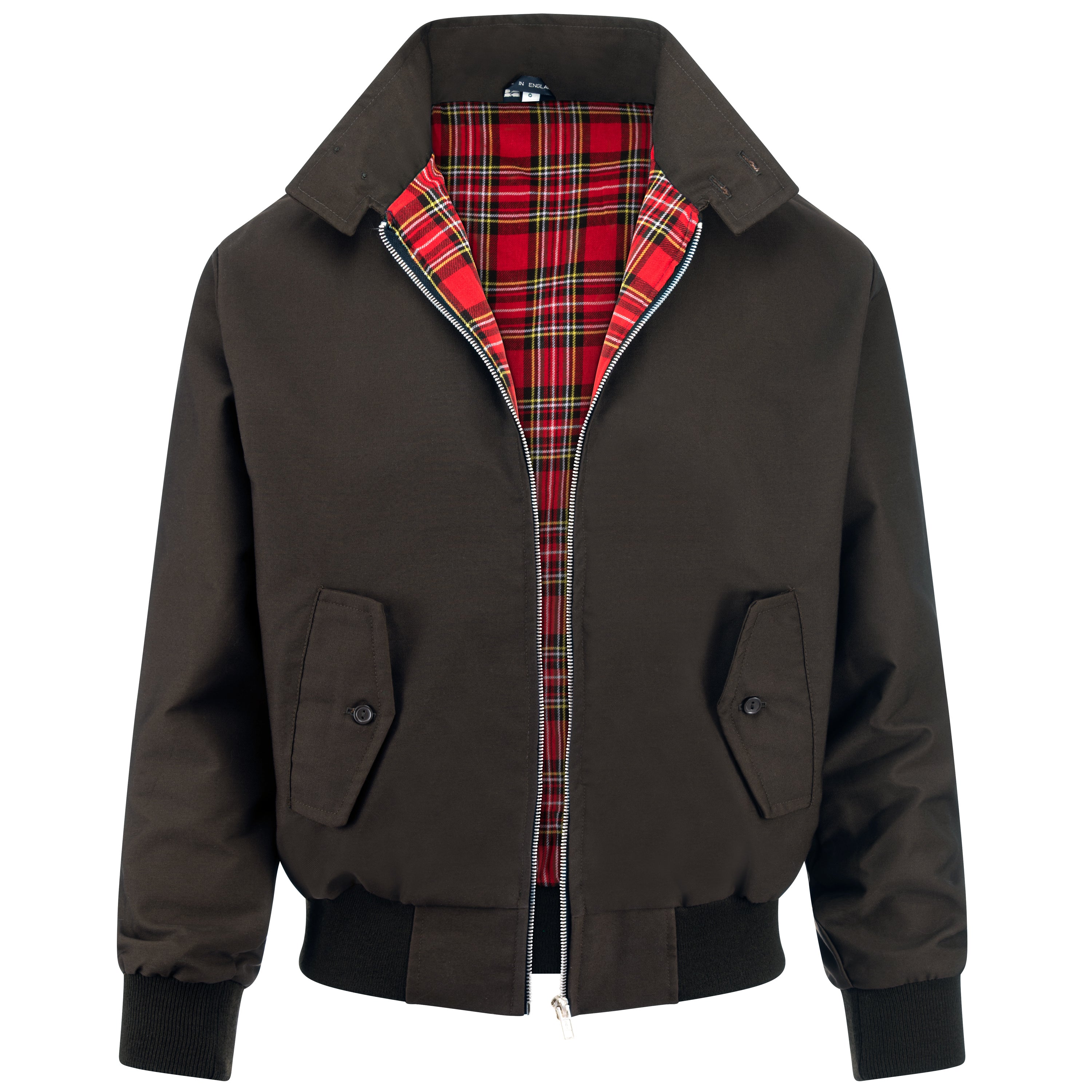 Mens Classic Harrington Jacket Brown – Harrington Jacket Store