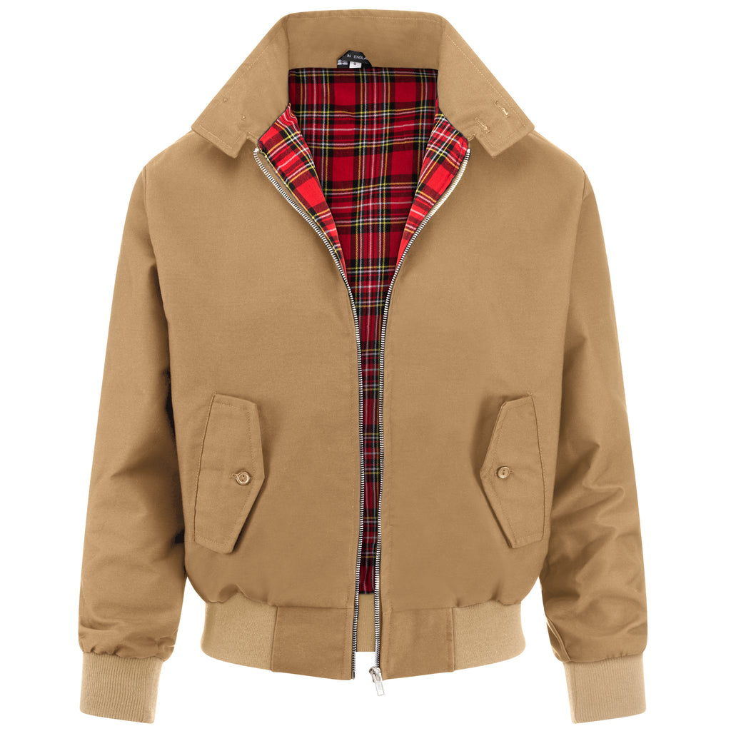 Mens Classic Harrington Jacket - Camel