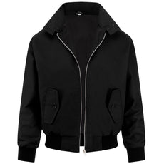 Mens Harrington Jacket with Black Lining - Black