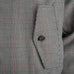Mens Check Harrington Jacket - Light Grey/Red