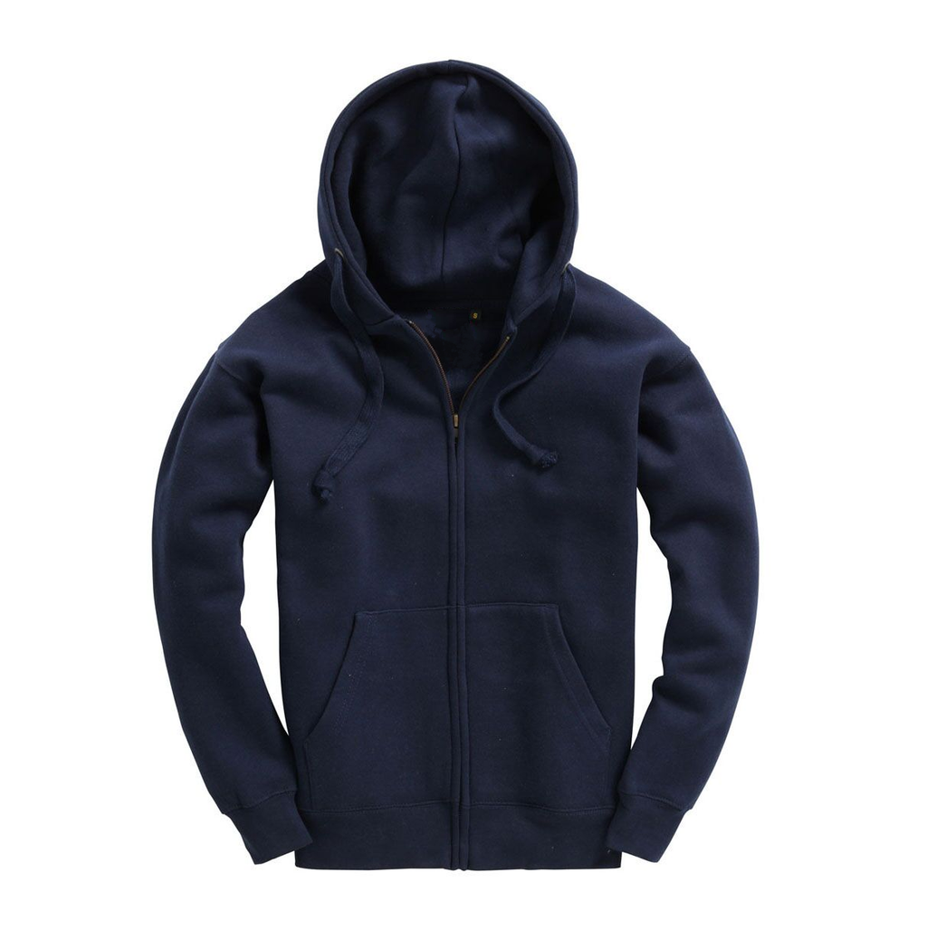 Mens Zip Up Premium Hoodie - Navy