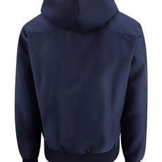 Mens Hooded Harrington Jacket - Navy