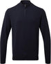 Mens Cotton Blend ¼ Zip Sweater - Navy
