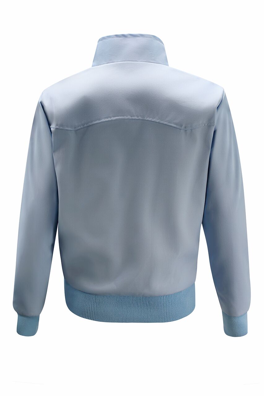 Womens Classic Harrington Jacket Light Blue Harrington Jacket
