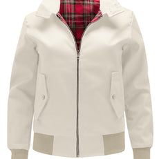 Womens Classic Harrington Jacket - Beige