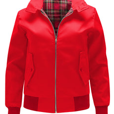 Womens Classic Harrington Jacket - Red