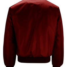 Mens MA1 Flight Bomber Jacket - Burgundy