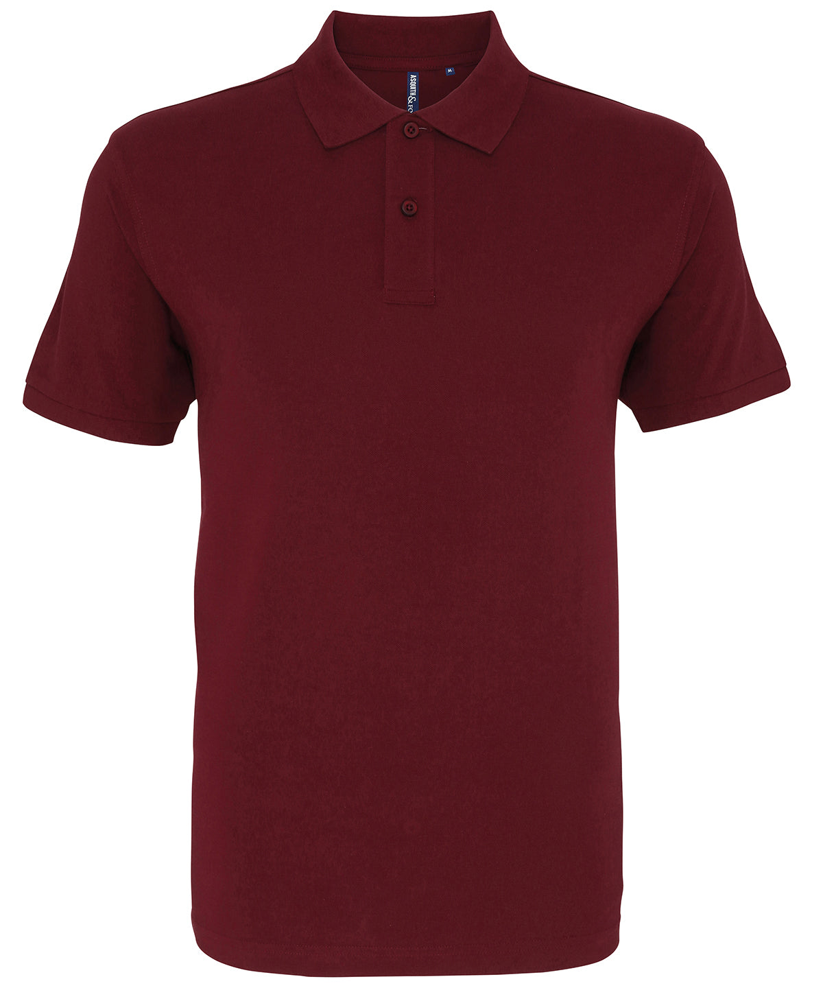 Mens Plain Short Sleeve Polo Shirt - Burgundy – Harrington Jacket