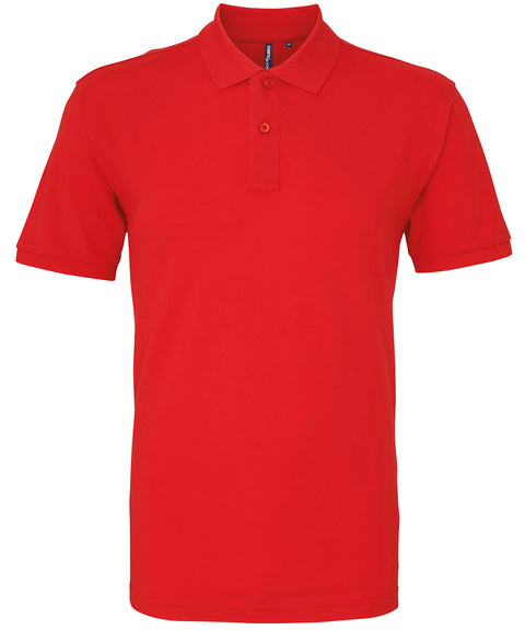 Mens Plain Short Sleeve Polo Shirt - Red