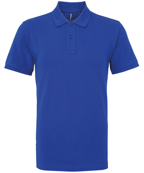 Mens Plain Short Sleeve Polo Shirt - Royal Blue