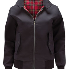 Womens Classic Harrington Jacket - Black