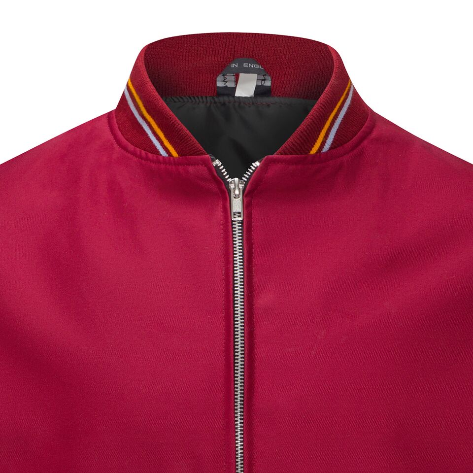 Mens Classic Monkey Jacket Burgundy